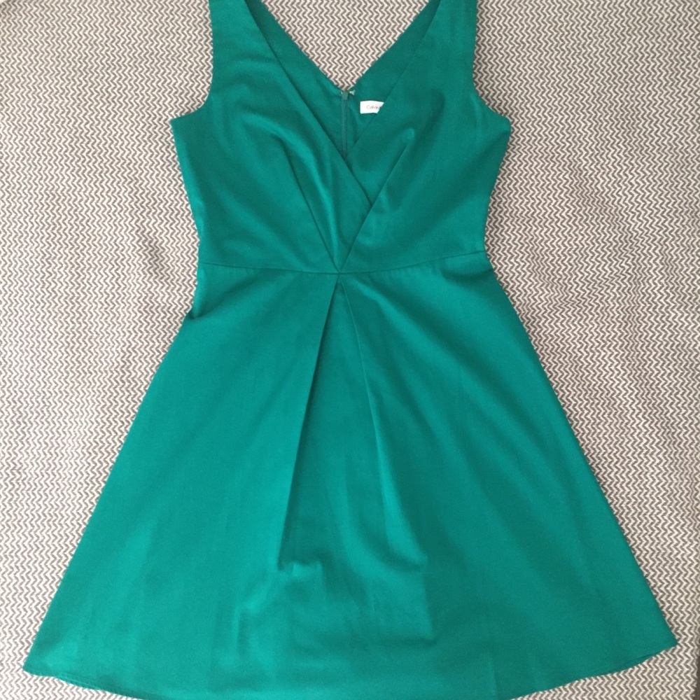 Gorgeous Teal Dress by Calvin Klein. Sz 10. - Picture 5 of 8